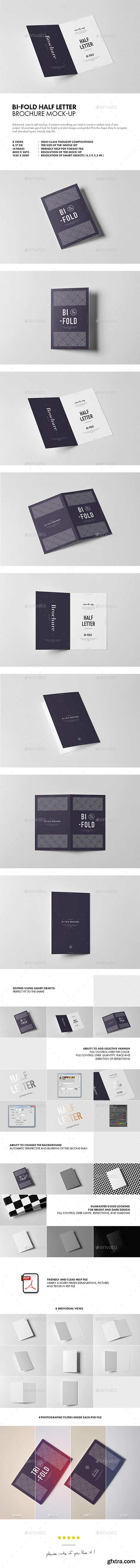 Graphicriver - Bi-Fold HalfLetter Brochure Mock-up 20175717