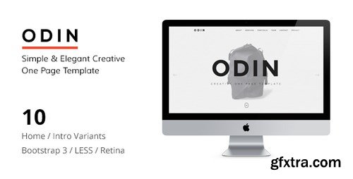 ThemeForest - ODIN - Simple & Easy Creative One Page Template 10764555