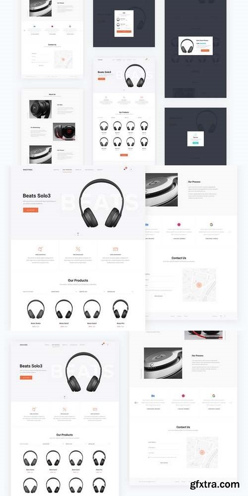 Onestore — Store Landing Page PSD Template