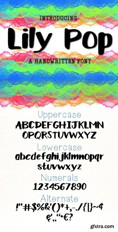 CM - Lily Pop a Handwritten Font 1505069