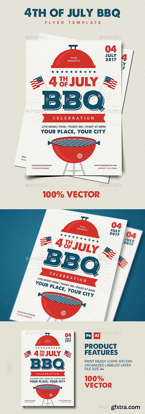 Graphicriver - 4th July BBQ Flyer 20153137