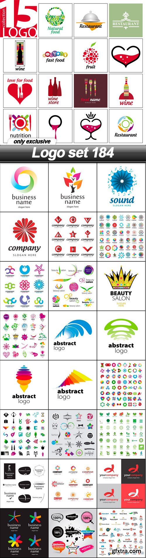 Logo set 184 - 25 EPS