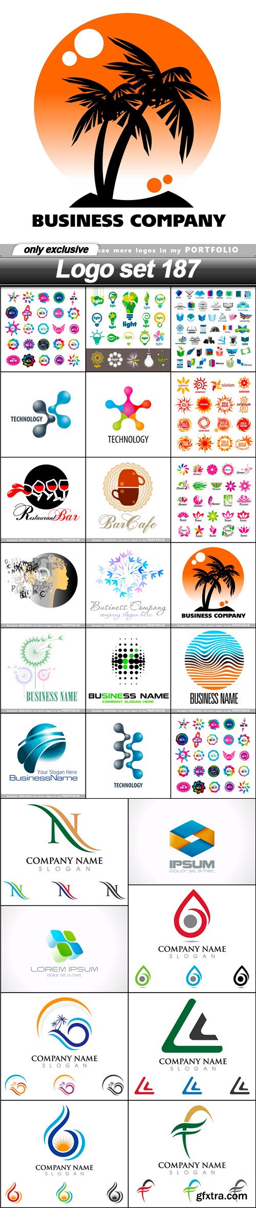 Logo set 187 - 25 EPS