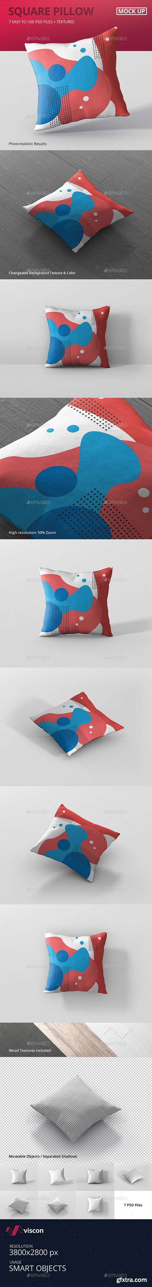 Graphicriver - Pillow Mockup - Square 20097992