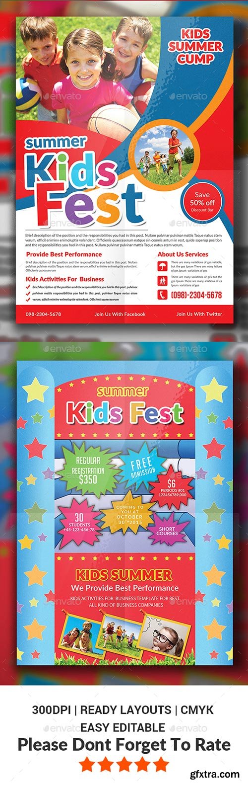 Graphicriver - Kids Summer Camp Flyers Bundle 16183635