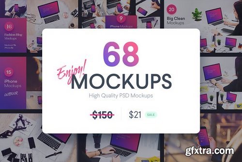 CM - 68 MOCKUPS Bundle -86% OFF 1243830