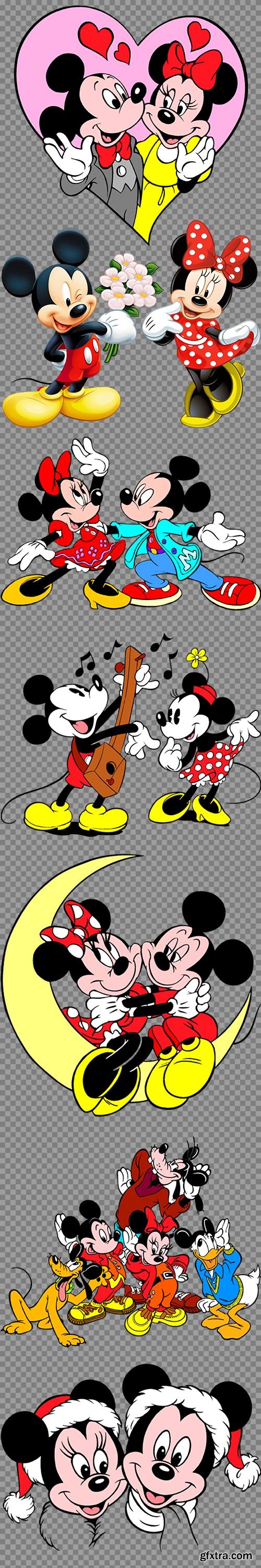 Mickey mouse and Minnie - Children's clipart