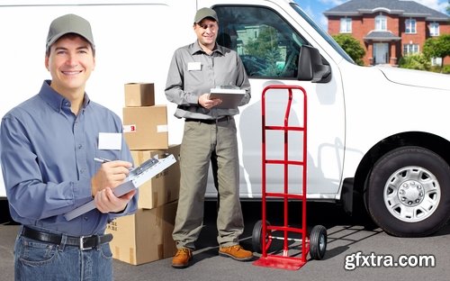 Delivery parcel post service transport transportation cargo transportation 25 HQ Jpeg