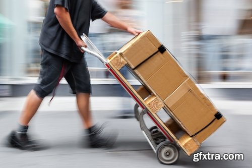 Delivery parcel post service transport transportation cargo transportation 25 HQ Jpeg