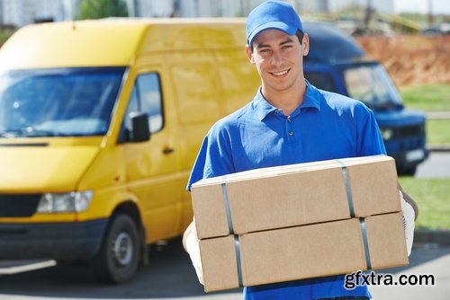 Delivery parcel post service transport transportation cargo transportation 25 HQ Jpeg