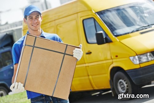 Delivery parcel post service transport transportation cargo transportation 25 HQ Jpeg