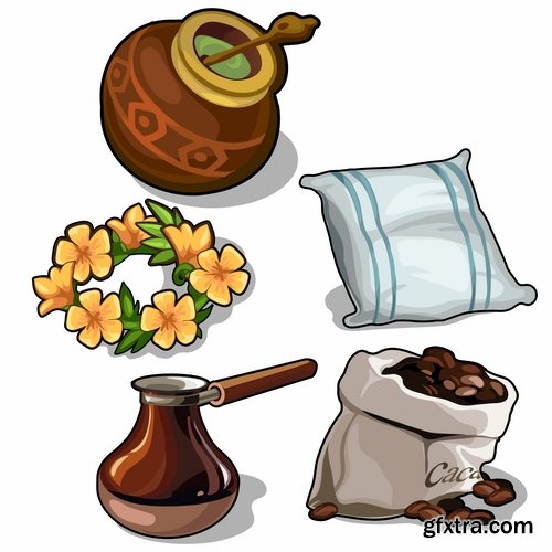 Food icon drawn drawing sweetness fruit vegetable ethnic set 25 EPS