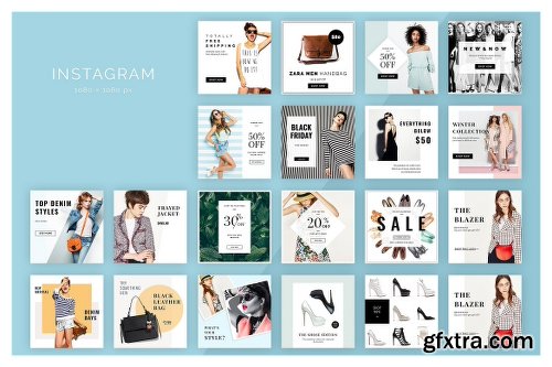 CreativeMarket Fashion Social Media Pack 1618367