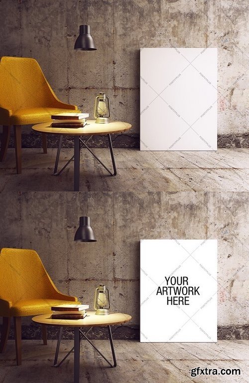 CM - Canvas Mockup Industrial Style 974585