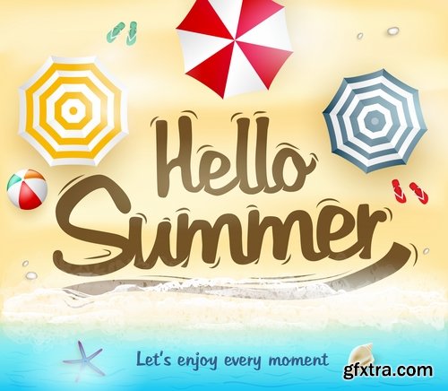 Summer flyer banner discount business card invitation card 20 EPS