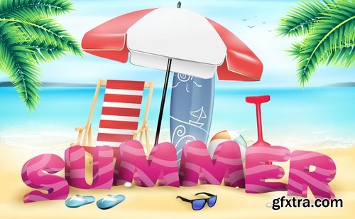 Summer flyer banner discount business card invitation card 20 EPS