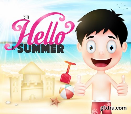 Summer flyer banner discount business card invitation card 20 EPS