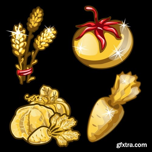 Icon gold item jewel 9 EPS