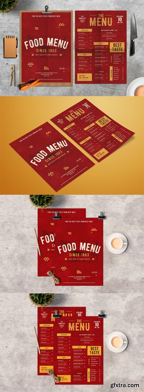 Rustic Food Menu