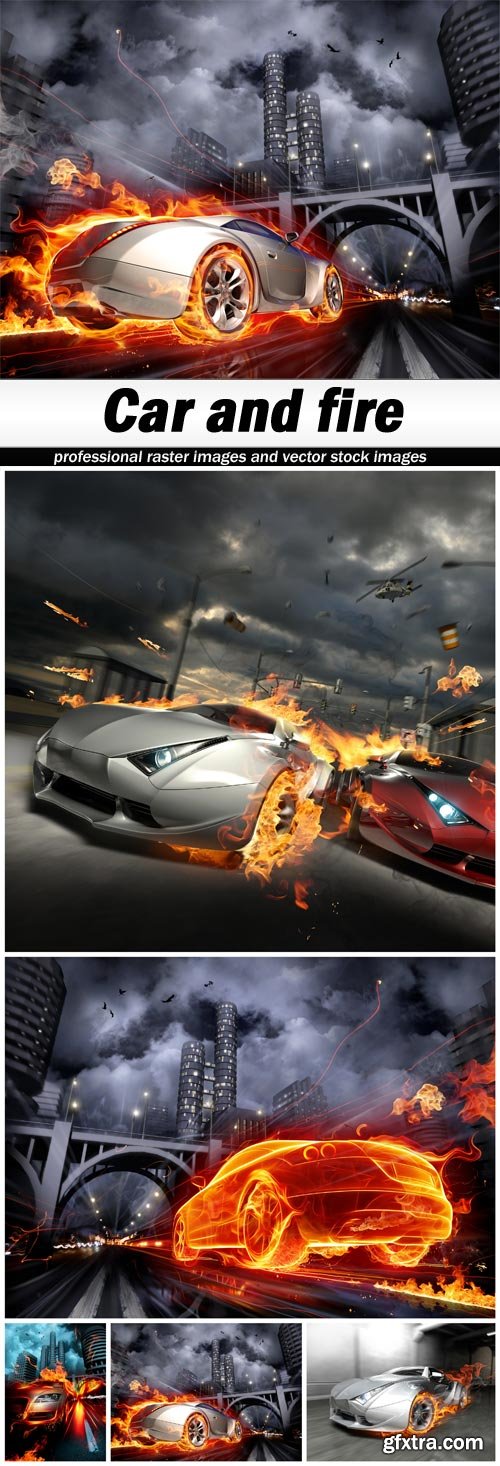 Car and fire - 5 UHQ JPEG