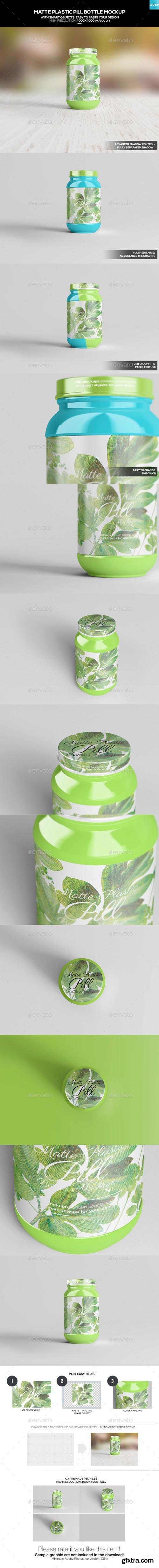 GR - Matte Plastic Pill Bottle Mockup 20182987