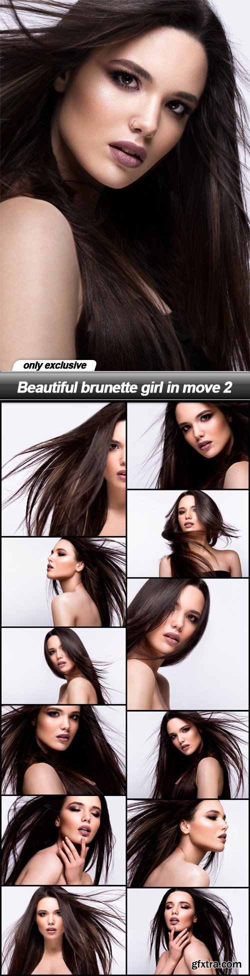 Beautiful brunette girl in move 2 - 13 UHQ JPEG