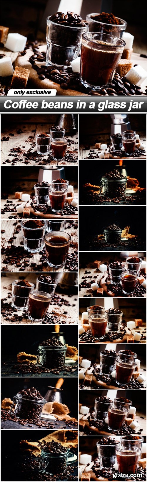 Coffee beans in a glass jar - 15 UHQ JPEG