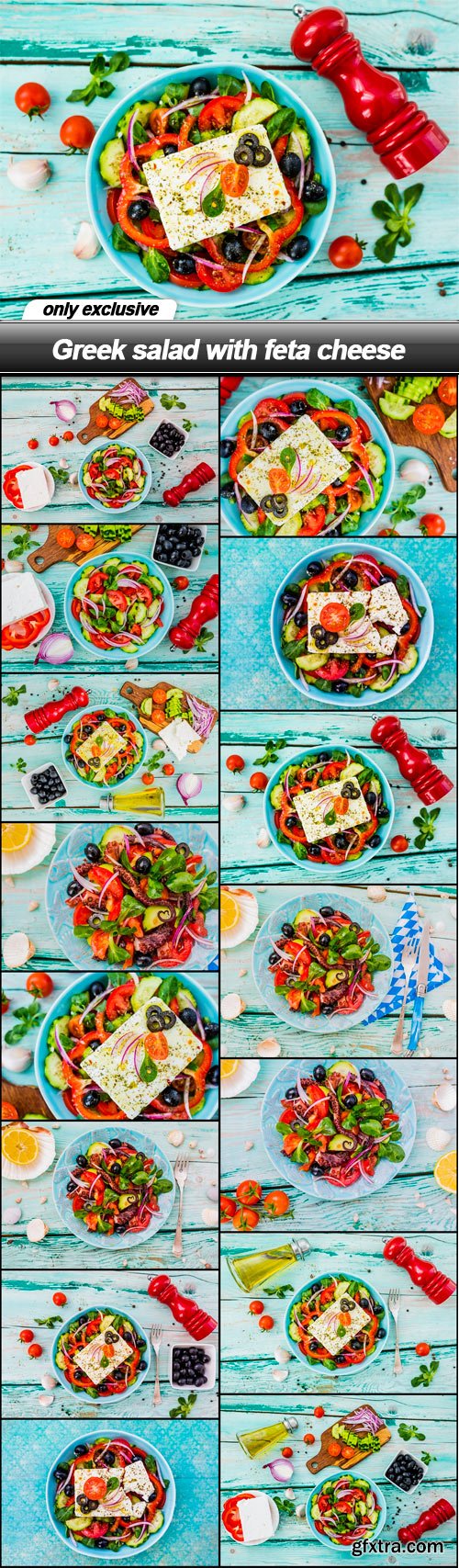 Greek salad with feta cheese - 15 UHQ JPEG