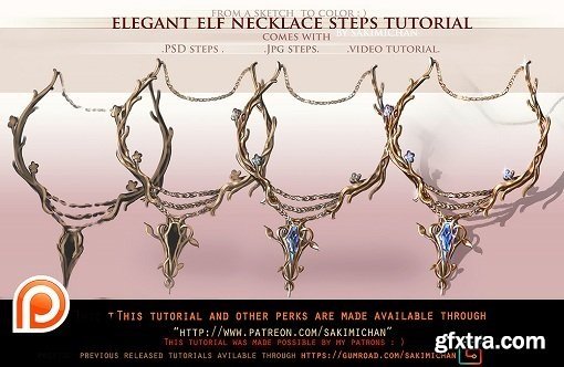 Gumroad - Elegant Elf Necklace Step by Step Tutorial