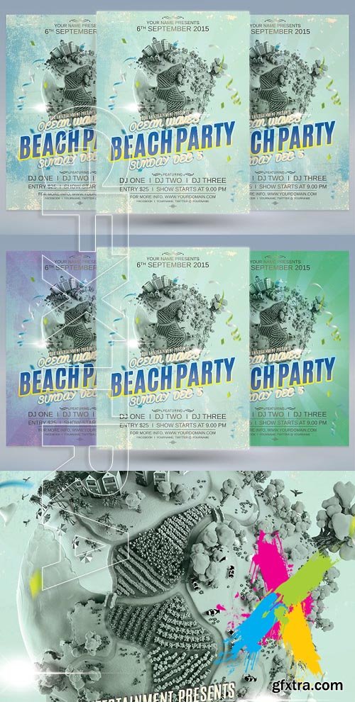 CM - Beach Party Flyer 1614218