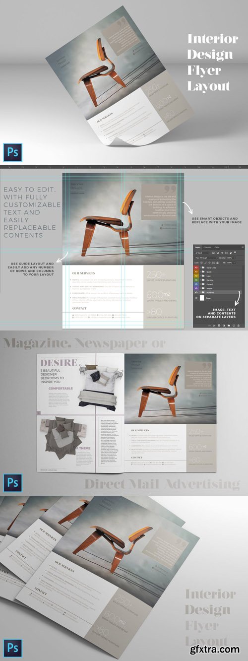 Interior Design Flyer Layout