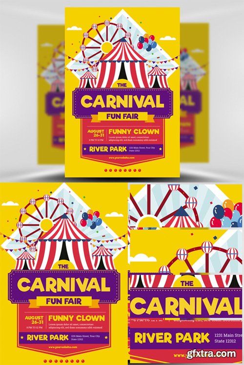 Carnival Funfair Event Flyer Template