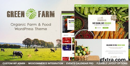 ThemeForest - Green Farm v1.0.0 - Organic Food Farm & Eco Food Store WordPress Theme - 19295137
