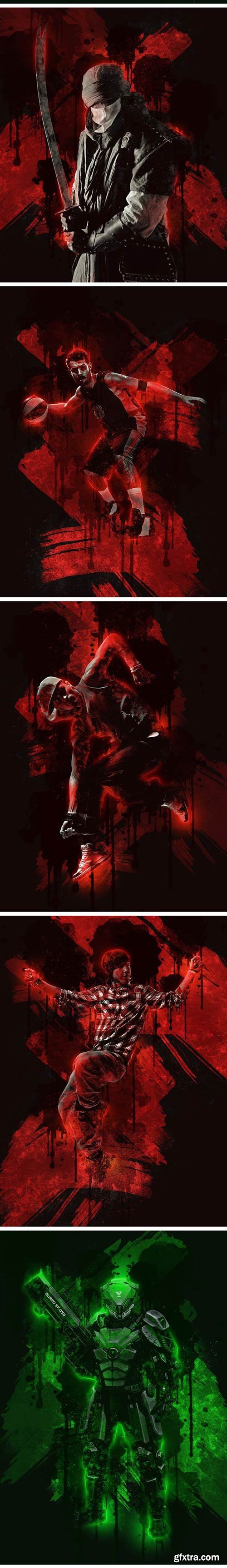GraphicRiver - Ink Art Photoshop Action - 20079548