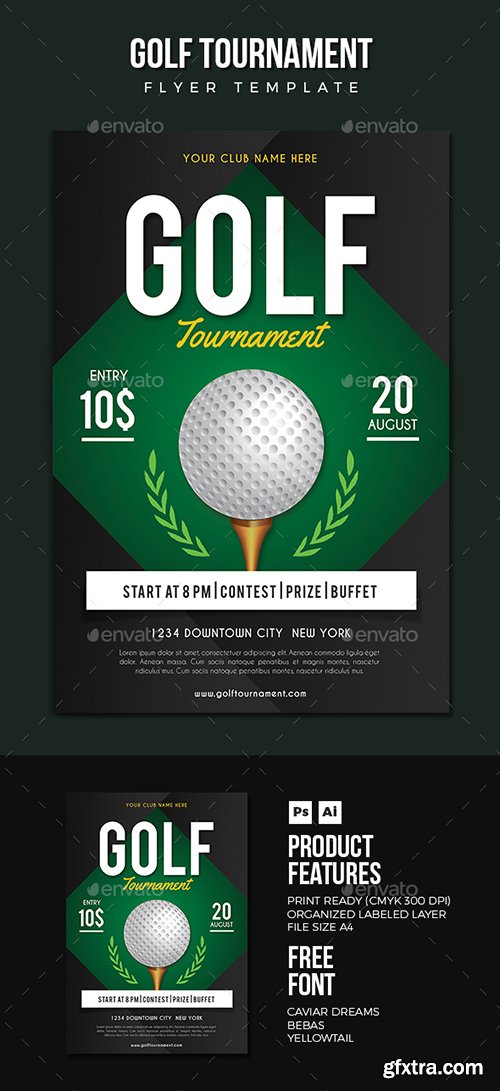 Graphicriver - Golf Flyer 17513013