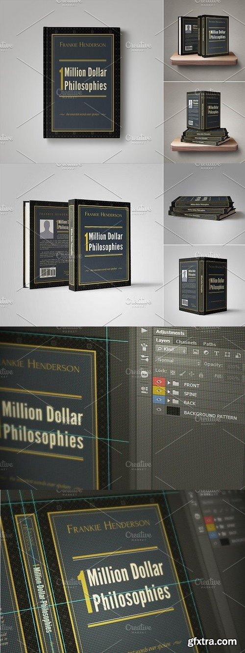 CM - Customizable Book Cover Template 08 233622