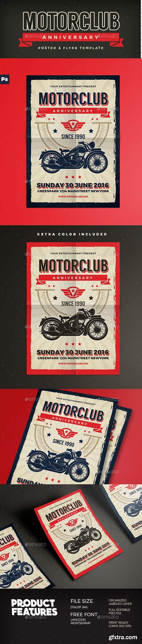 Graphicriver - Motor Club Anniversary Event Flyer 15572302