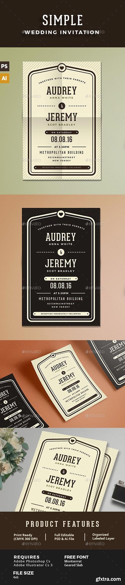 Graphicriver - Simple Wedding Invitation 15730655