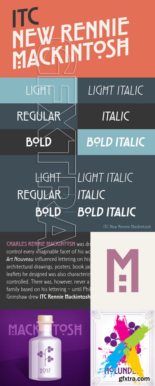 ITC New Rennie Mackintosh font family