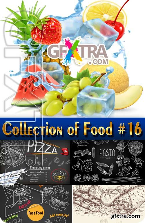 Food. Mega Collection. Food #16 - Stock Vector