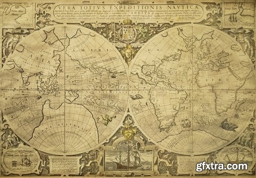 World map old paper continent country travel 25 HQ Jpeg