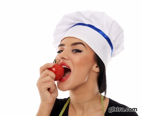 Woman eating tomato slimming vegetable 25 HQ Jpeg