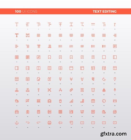 Icon flat design element web site design 19 EPS