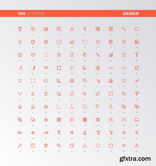 Icon flat design element web site design 19 EPS