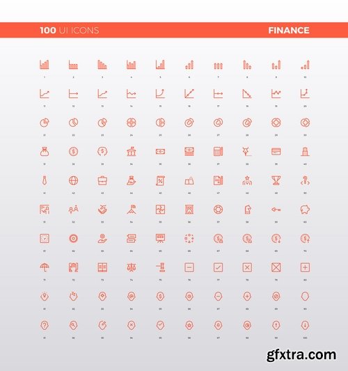 Icon flat design element web site design 19 EPS