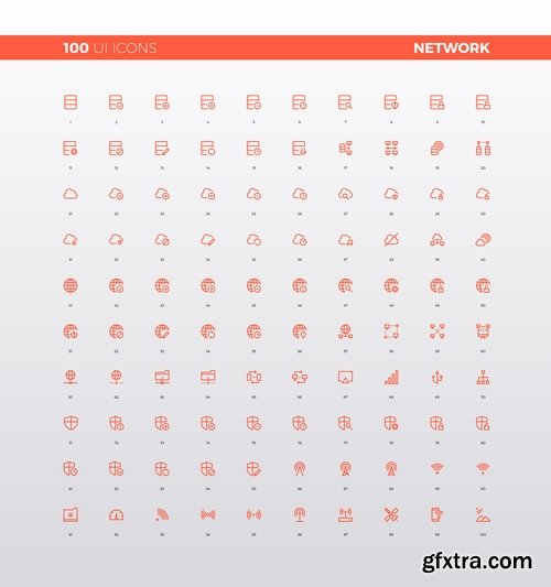 Icon flat design element web site design 19 EPS