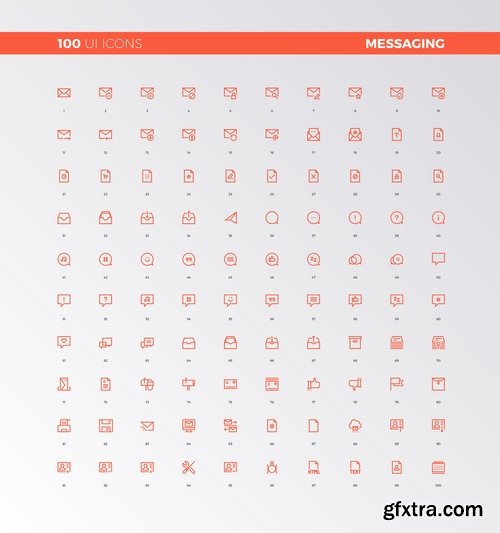 Icon flat design element web site design 19 EPS