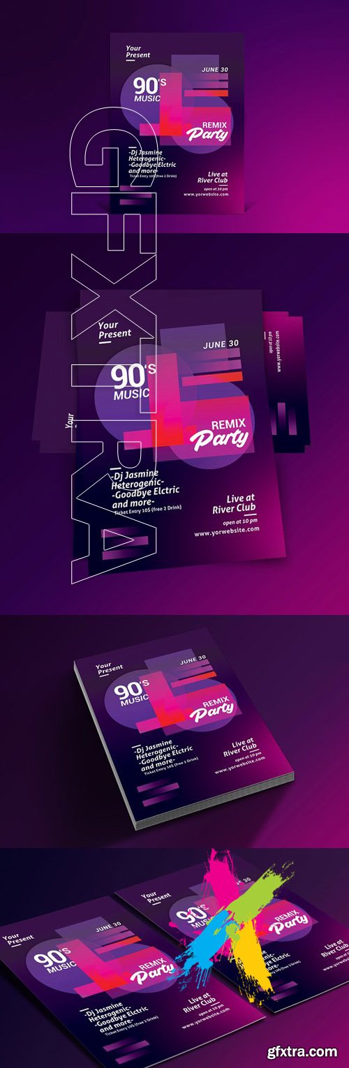 CM - Minimal Music Flyer Template 1615723