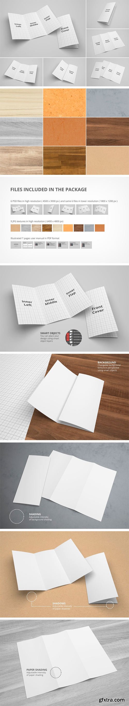 CM 1554967 - US Letter Trifold Brochure Mockup