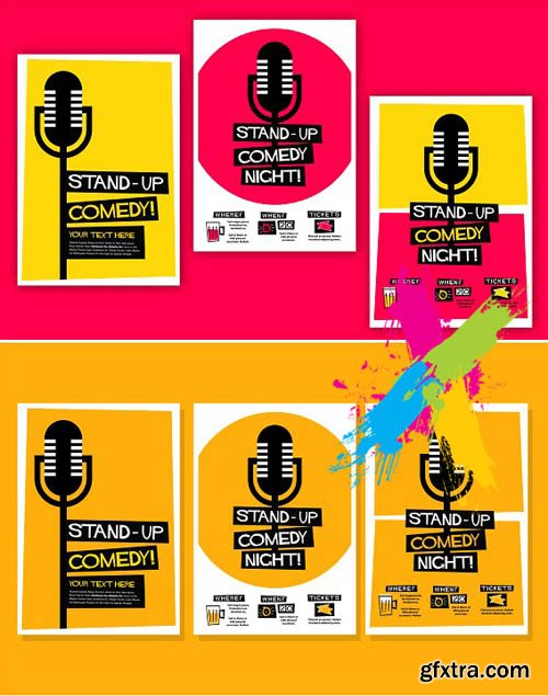 CM - Stand-up Comedy Poster Template 1611798